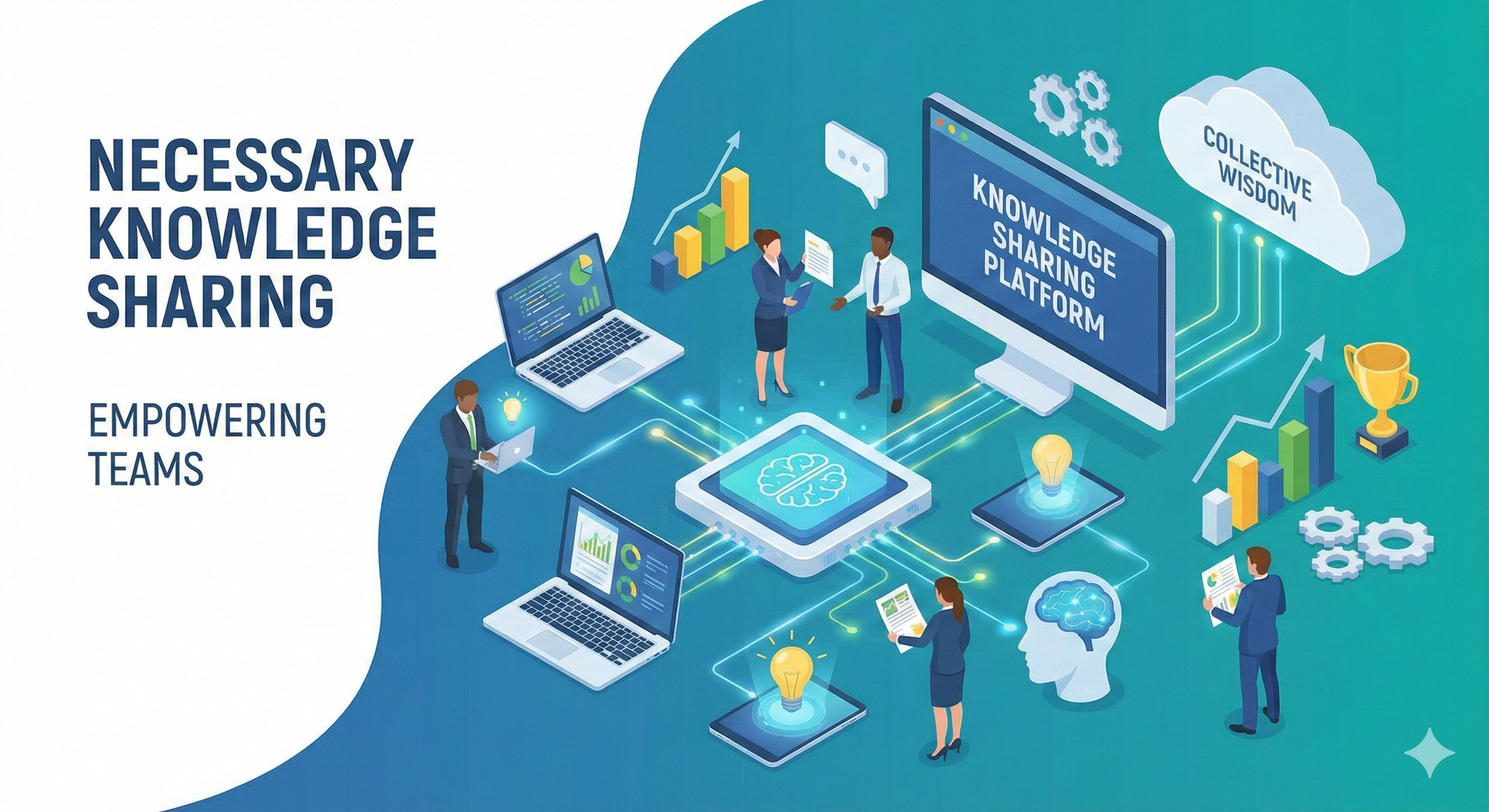 ナレッジ共有のイラスト